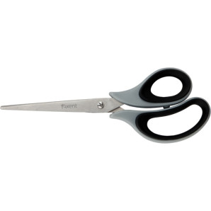 Ножиці Axent Duoton Soft 6102-01-A, 21 см, прогумовані ручки, сіро-чорні (2880)