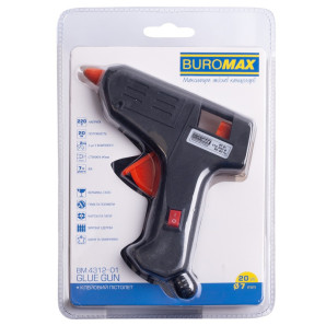 Клейовий пістолет BUROMAX BM.4312-01 (20W) для нанесення клею, сержень 7мм (5868)