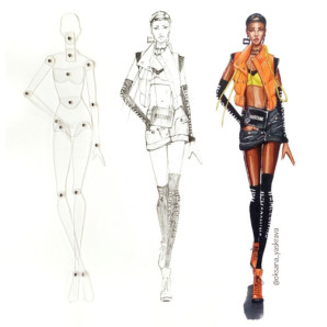 Шаблон жіноча фігура Lekala Fashion Doll (5987)