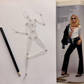 Шаблон жіноча фігура Lekala Fashion Doll (5987)