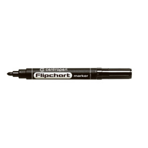 Маркер перманентний CENTROPEN Flipchart 8550 2,5мм круглий чорний (606)
