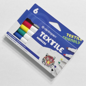 Маркер Textile 2739 1-8 мм набір 6 кол. Centropen (6317)