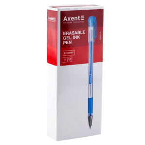 Ручка гелевая "пиши-стирай" Student, синяя Axent AG1071-02-A (6354)