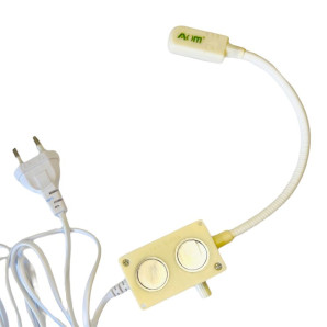 Світильник - лампа AOM для швейних машин AOM-10D (1W) 10 діодів, (220V) LED на магніті, з регулятором (6397)