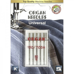 Голки швейні універсальні ORGAN №80 для побутових швейних машин блістерна упаковка 5 штук (6489)
