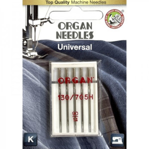 Голки швейні універсальні ORGAN №90 для побутових швейних машин блістерна упаковка 5 штук (6497)