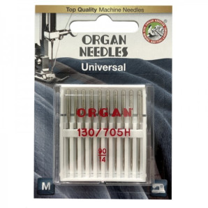 Голки швейні універсальні ORGAN №90 для побутових швейних машин блістерна упаковка 10 штук (6498)