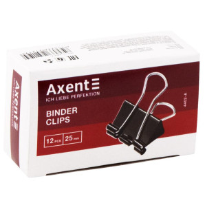Біндер, затиск для паперів, тканини Axent 4402-a, 25мм (6596)
