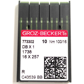 Голки для промислових швейних машин Groz-Beckert DBx1, R, №100 (6767)