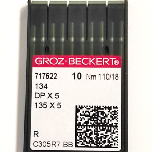 Голки для промислових швейних машин Groz-Beckert DPx5, R, №110 (6773)