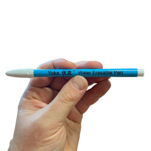 Маркер для тканини Yoke Water Erasable Pen змивний водою, маркер для портного блакитного (6852)