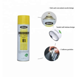 Клей - спрей SprayideA Embroidery Spray Adhesive Super 81 для тимчасової фіксації деталей під час шиття та вишивки 550 мл (6871)