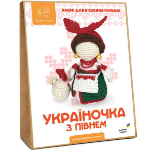 Україночка з півнем - Набір для В'язання Гачком Амігурумі (6918)