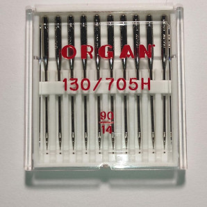 Голки швейні універсальні ORGAN №90 пластиковий бокс 10 штук для побутових швейних машин (6967)