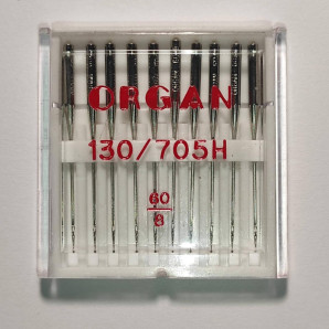 Голки швейні універсальні ORGAN №60 пластиковий бокс 10 штук для побутових швейних машин (6995)