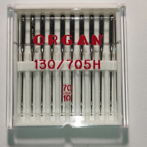 Голки швейні універсальні ORGAN №70 пластиковий бокс 10 штук для побутових швейних машин (7002)