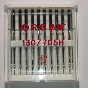 Голки швейні універсальні ORGAN №120 пластиковий бокс 10 штук для побутових швейних машин (7004)