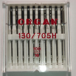 Голки швейні універсальні ORGAN №100 пластиковий бокс 10 штук для побутових швейних машин (7007)