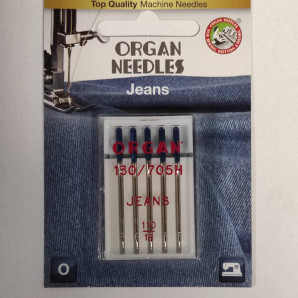 Голки швейні для джинсу ORGAN JEANS №110 для побутових швейних машин блістерна упаковка 5 штук (7022)