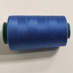 Нитки швейні універсальні 100% поліестер 40/2 Tigertex 4000 ярдів блакитно-синій (058) (7068)