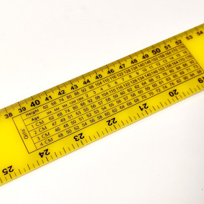 Линейка лекало Peri FCS-1 портного пластиковая 100 см желтая (7110)