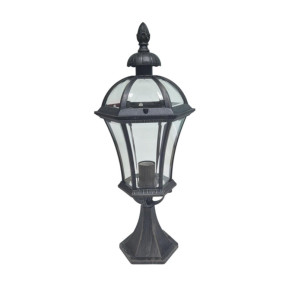 Світильник вуличний Lusterlicht Real II 1504L Е27 стовпчик низький (7374)
