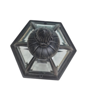 Світильник вуличний Lusterlicht Real II 1504L Е27 стовпчик низький (7374)