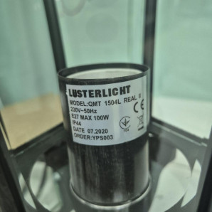 Світильник вуличний Lusterlicht Real II 1504L Е27 стовпчик низький (7374)