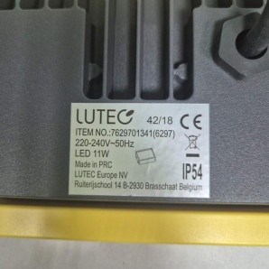 Прожектор світлодіодний будівельний LUTEC UTIN 7629701341 11Вт 5000K IP54 Work Light (7376)