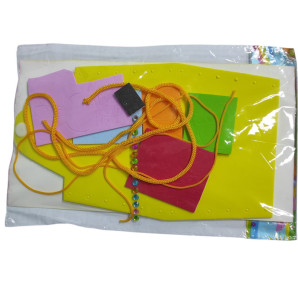 Дитячий набір для створення гаманця своїми руками, жовтий в асортименті (7389)