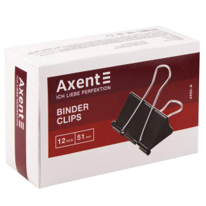 Биндер, зажим для бумаг, ткани Axent 4405-a, 51мм (897)