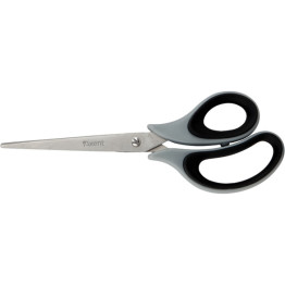 Ножиці Axent Duoton Soft 6102-01-A, 21 см, прогумовані ручки, сіро-чорні (2880)