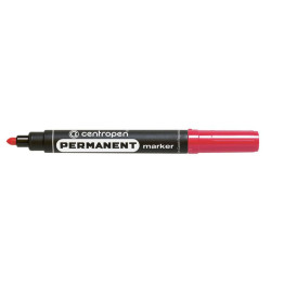 Маркер перманентний CENTROPEN, червоний, 2,5мм 8566-2 (596)