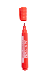 Маркер водостійкий BUROMAX BM.8700-05 JOBMAX 2-4 мм червоний (6163)