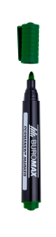 Маркер водостійкий BUROMAX BM.8700-04 JOBMAX 2-4 мм зеленый (6219)