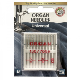 Голки швейні універсальні ORGAN №70/80/90 для побутових швейних машин блістерна упаковка 10 штук (6503)