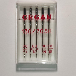 Голки швейні універсальні ORGAN №70/80/90/100 пластиковий бокс 5 штук для побутових швейних машин (6508)