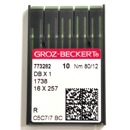 Голки для промислових швейних машин Groz-Beckert DBx1, R, №80 (6764)
