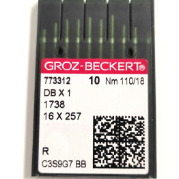 Голки для промислових швейних машин Groz-Beckert DBx1, R, №110 (6768)