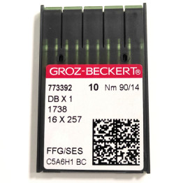 Голки для промислових швейних машин Groz-Beckert DBx1, FFG/SES, №90 (6769)