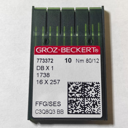 Голки для промислових швейних машин Groz-Beckert DBx1, FFG/SES, №80/12 (6836)