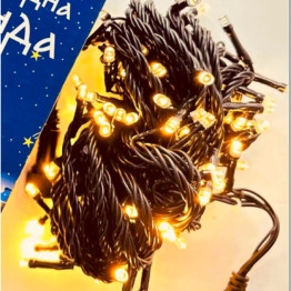 Гірлянда світлодіодна лінійна Ultralight 64430 DL String 100Led 10м. IP44, тепле біле світло, без контролера (6909)