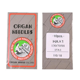 Голки швейні універсальні ORGAN №110 для побутових швейних машин паперова упаковка 10 штук (6977)