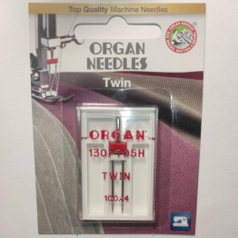 Иглы швейные двойные универсальные ORGAN TWIN №100/4 для бытовых швейных машин блистерная упаковка (6999)