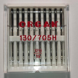 Голки швейні універсальні ORGAN №120 пластиковий бокс 10 штук для побутових швейних машин (7004)