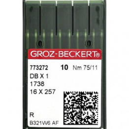 Голки для промислових швейних машин Groz-Beckert DBx1, R, №75/11 (7142)