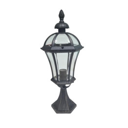 Світильник вуличний Lusterlicht Real II 1504L Е27 стовпчик низький (7374)