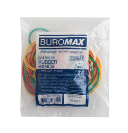 Гумки для грошей, 50 г, BUROMAX, JOBMAX BM.5515 асорті (800)